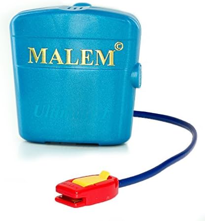 Malem Ultimate PRO BLUE Bedwetting Alarm with Loud Sound and Strong Vibration to Stop Bed Wetting