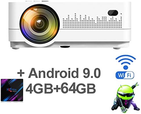 WHLDCD projector HD 720P 150inch Portable Mini 3D LCD LED 4k Projector WIFI Optional Home Theater Game Movie Cinema ,B