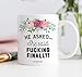 FUCKING FINALLY Funny Mug Gift Idea for Engaged Couple Engagement Hen Do Bachelorette Parties Bridal Wedding Shower Congratulations Floral Bloom Sassy He Asked 11oz Ceramic Tea Cup Digibuddha DM0391