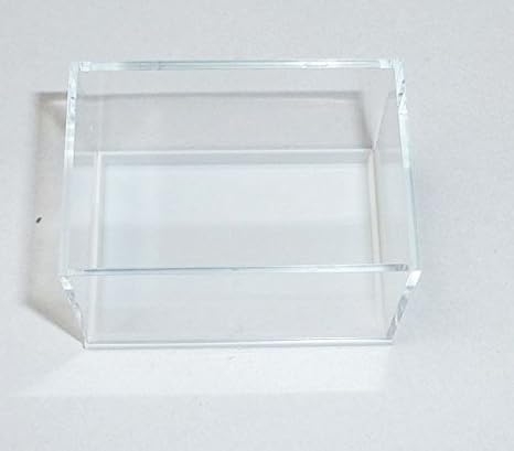 10 Stück Plexiglasboxen, Plexiglasdosen, Musterdosen, Mineraliendosen - Aufbewahrung für Sammlerstücke, Mineralien, Fossilien