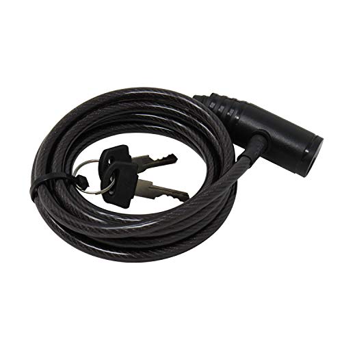 Vosker Security Camera Security Cable Lock with 2 Keys, Flexible Braided Steel, 6 Feet Long, Universal Cam and Protection Box Support
