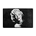 DMTTY Marilyn Monroe Shower Curtain Set, Black and White Art Goddess Bath Rugs Shower Curtain Set 69X70inch Polyester Fabric Shower Curtain Suit with 15.7x23.6in Flannel Non-Slip Bath Rugs