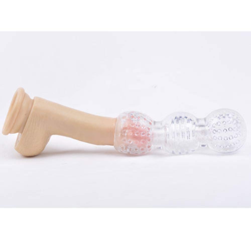 BeHorny Male Masturbator Pocket Pussy with Textured Stimulation Zones, Clear