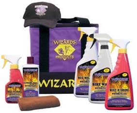 WIZ99004 Detailing Kit, with Cleaner, Sealant, Protectant, Cloth, Pad, in Soft Sided Cooler, Free Wizards Hat