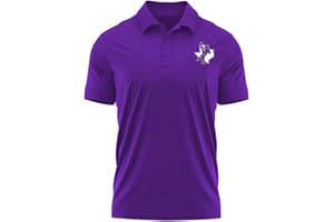CAMPUS LAB Official NCAA Collegiate Men's Sport Polo Short Sleeve Shirt Left Chest Logo Collection