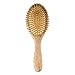 ELFINA Portable Paddle Brush, 100% Natural Bamboo Detangling Hair Brush for Scalp Massage, 2 Sizes Available---L