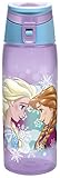 Zak! Designs Tritan Water Bottle with Flip-top Cap with Elsa and Anna from Frozen, Break-resistant and BPA-Free Plastic, 25 oz.