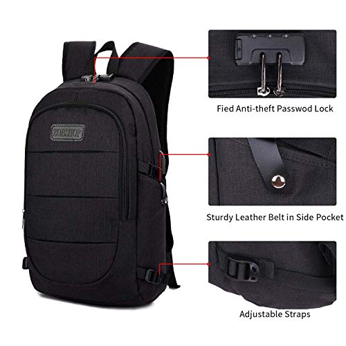Anti-Theft Waterproof Laptop Backpack For Men & Women - Fits 15.6 Inch, USB Charging Port, Travel & College - View #8
