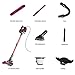 Vacuum Cleaner, Super Suction Pet Hair Eraser, 4 in 1 Bagless Upright Corded Stick Vacuum,Easy Empty Dirt Bin,Noise Free, Lightweight& Versatile Handheld Vacuum with LED Multiple Brush