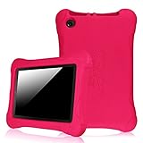 Fintie Shock Proof Case for Amazon Fire (Previous 5th Generation, 2015 7 inch) - Ultra Light Weight Shock Proof Kids Friendly Cover, Magenta