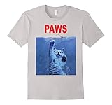 Funny T-Shirt - Paws Cat Kitten Jaws Parody Top Quality Tee