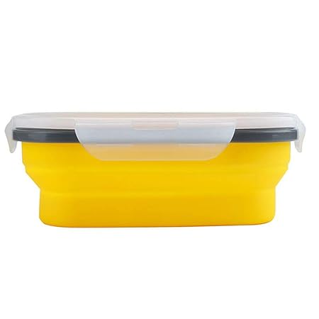 ZHYP Caja De Almuerzo Plegable De Silicona Recipiente para ...