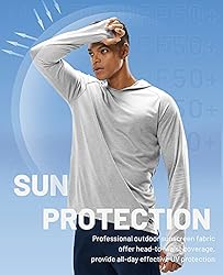 MIER Men's Long Sleeve Hiking Shirts UPF 50+ Sun