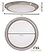 Hamilton Hills Thin Round 16 inch Brushed Nickel Disc LED Ceiling Light Fixture | 3000K Bright White Thinnest Dimmable Flush Mount Ceiling Light | Overhead Direct Wire Lights for Kitchen & Bedroom