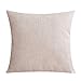 SODIAL(R) Let It Snow Beautiful Snowflakes Merry Christmas Gifts flax Throw Pillow Case Cushion Cover Home Office Living Room Decorative Square 18 X 18 inch:Beige + red