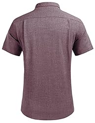 COOFANDY Men's Casual Button Down Shirt Chambray