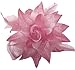 WD2U Dotted Lily Hair Clip/Brooch with Feathers Light Pink 1086