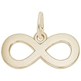 10k Yellow Gold Infinity Charm, Charms for