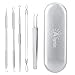 Blackhead Remover Pimple Extractor Curved Blackhead Tweezers 5-in-1 by Aignis