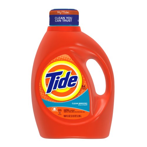 Tide Clean Breeze Scent with Actilift, 100-Ounce Bottles (Pack of 4)