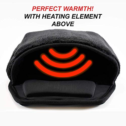 USB Heated Mouse Pad Hand Warmer, Winter Warm Cushion Plush Heated