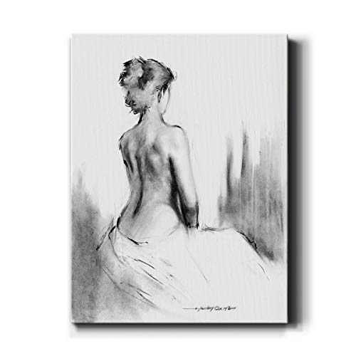 Renditions Gallery Soft Silhouette I Wall Art, Premium Gallery Wrapped Canvas D…