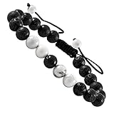 Orionis Anxiety Bracelet Essential Oil - Aromatherapy Diffuser for Couples Men and Women Christmas Present Stress Relief Gift Calming Beaded String (Howlite and Lava Chakra Stone)