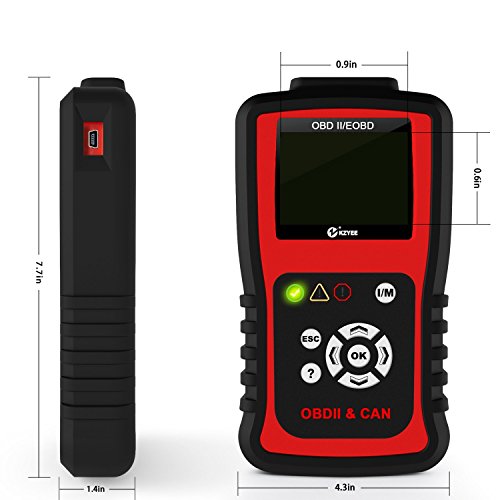 Kzyee KC201 OBD2 Scanner, Universal EOBD/OBD II Car Code Reader/Eraser, Vehicle Engine Fault Code Diagnostic Scan Tool with Live Data for Diesel and Gasoline - Thumbnail 6