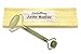 Jade Roller Face Massager – 100% Natural Jade Anti-Aging Facial Roller with 1 Gua Sha Board + Silicone Facial Brush + Velvet Storage Bag + Free Ebook for Wrinkle Treatment & Healing Therapy