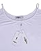 Styleword Women's Three-quarter Sleeves Off Shoulder Casual Shirt Tops(White,S)