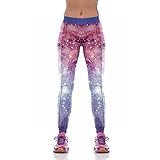 Slimming Shaper Women's High Waist Galaxy Active Seamless Stretchy Yoga Leggings