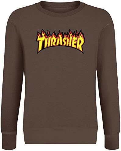 Thrasher Sweater-Jumper for Men & Women - Soft Cotton & Polyester Blend - High Quality DTG Printing - Custom Printed Unisex Clothing