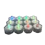 Waterproof Wedding Underwater Battery Sub LED Lights Pack of 12 (Color changing)