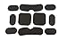 Myheartgoon Tactical Airsoft Helmet Accessories Cs Helmet EVA Mats, Vel cro 19 Pads Set for The Army ACH MICH Fast Helmet Free Vel Cro, Black