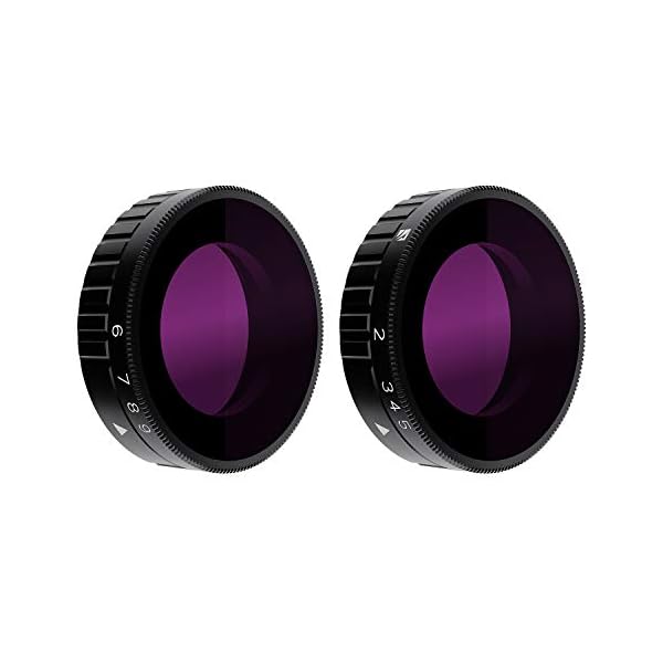Freewell Variabler ND 2–5 Stop, 6–9 Stop, 2 Stück VND Filter kompatibel mit Osmo Action Kamera