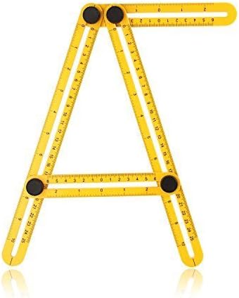 Angle-izer Template Tool, Easy to Use, Durable,For Hanging Tile,Laying Floors,Cutting Stone,Measuring All Angles and Forms Angle Ruler,for Handymen,Builders,Craftsmen