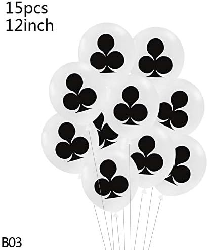 Amazon Co Jp Kuqiqi ブラックレッドハートポーカーテーマパーティーマジックショーカジノポーカーパーティーの装飾子供の誕生日 パーティー使い捨て食器用品 色 N03 15pcs Blossom ホーム キッチン