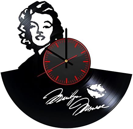 Marilyn Monroe Vinyl Record Wall Clock Unique gifts for him her Gift Ideas for Mothers Day Father birthday anniversary wedding cute and funny original gifts for everybody
