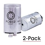 Power Gear Fluorescent Starter, FS-2, Standard ( 2-pin ), 2-Pack, 54388
