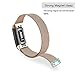 TOMALL Metal Bands Compatible for Fitbit Charge 3,Stainless Steel Metal Replacement Wristband for Women Men