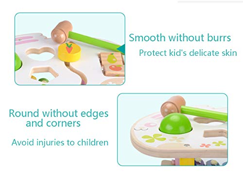 image for KAJA Wooden Pound and Tap Bench with Slide Out Xylophone Durable Pound