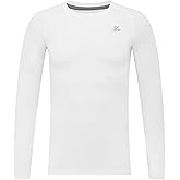 DEVOROPA Youth Boys Compression Shirt Long Sleeve Football Baseball Undershirt Quick Dry Sports Baselayer Crewneck