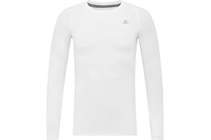 DEVOROPA Youth Boys Compression Shirt Long Sleeve Football Baseball Undershirt Quick Dry Sports Baselayer