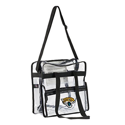 The Northwest Company Officially Licensed NFL Jacksonville Jaguars Clear Zone Stadium Friendly Tote, Clear, 12" x 5" x 12" - Thumbnail 2