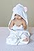 Luxury Hooded Baby Towel and Washcloth, ORGANIC Extra Soft Bamboo, Hypoallergenic & Antibacterial | Great Gift for Boys & Girls | better than Cotton, Large 35