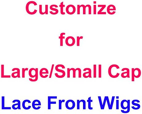 Customize LARGE or SMALL Size Cap For This Lace Front Wig Human Hair,14inch