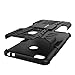 AMZER Impact Resistant Hybrid Warrior Case with Kickstand Skin for Xiaomi Mi Max - Retail Packaging - Black