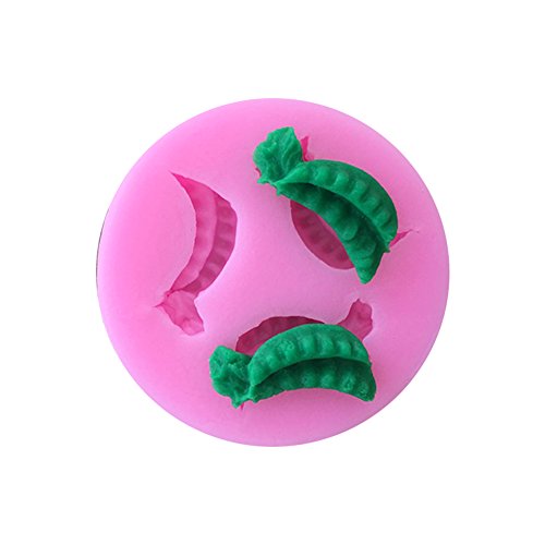 Chige Candy Mold, Silicone Baking Trays - Food Grade & BPA Free - Not Sticky Cake Decoration Mould For Mousse,Chocolate Brownie,Jelly,Ice Cream,Chiffon,Cheesecake,Fondant (Pea)