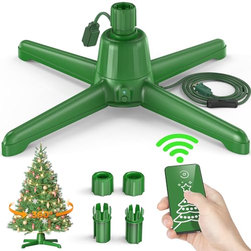 Photo 1 of DG-Direct Rotating Christmas Tree Stand, Up to 7.5ft, 90lb Artificial Christmas Tree, 360° Spinning Christmas Tree Stand, Christmas Tree Revolving Base with Remote Control