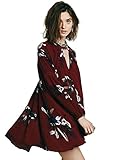 Lemon Retro Print Floral Swing Boho style loose summer dresses for women